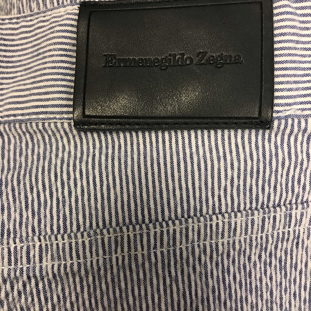 Ermenegildo Zegna - Slim Fit - Striped Pants - Light Pants - designer size 36.